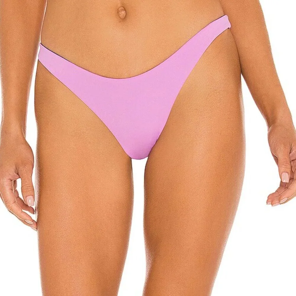 NWT l*space Mercury Back Ring Detail Color Block Bikini Bottom in Indigo…